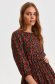 Rochie in clos cu elastic in talie albastru-inchis cu maneci trei-sferturi - Top Secret 5 - StarShinerS.ro