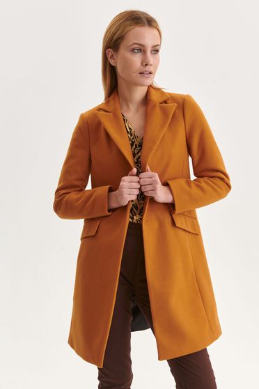 Casual coats, Lightbrown coat cloth tented - StarShinerS.com