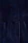 Rochie din catifea bleumarin scurta cu un croi drept si volanas la baza rochiei - Lady Pandora 5 - StarShinerS.ro