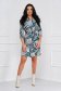 Rochie din stofa elastica scurta cu un croi drept accesorizata cu cordon - Lady Pandora 4 - StarShinerS.ro