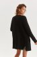 Cardigan tricotat negru cu buzunare slit lateral - Top Secret 2 - StarShinerS.ro