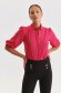 Pink women`s shirt loose fit high shoulders georgette 1 - StarShinerS.com