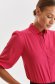 Pink women`s shirt loose fit high shoulders georgette 4 - StarShinerS.com