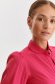 Pink women`s shirt loose fit high shoulders georgette 5 - StarShinerS.com