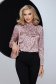 Women`s blouse from satin loose fit with ruffle details 1 - StarShinerS.com