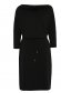 Black dress pencil with pockets cowl neck jersey 6 - StarShinerS.com