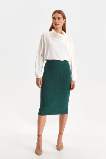 Skirts, Green skirt knitted pleated pencil - StarShinerS.com