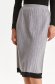 Grey skirt knitted pleated cloche 5 - StarShinerS.com