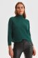Green sweater knitted with turtle neck loose fit 2 - StarShinerS.com