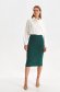 Green skirt knitted pleated pencil 1 - StarShinerS.com