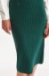 Green skirt knitted pleated pencil 4 - StarShinerS.com