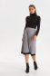 Grey skirt knitted pleated cloche 1 - StarShinerS.com