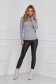 Grey sweater cotton knitted high collar 4 - StarShinerS.com