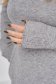 Grey sweater cotton loose fit high collar 5 - StarShinerS.com