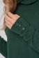 Pulover din bumbac verde-inchis cu croi larg si guler inalt - SunShine 5 - StarShinerS.ro
