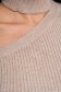 Rochie din tricot reiat nude scurta tip creion cu decupaje in material - SunShine 5 - StarShinerS.ro