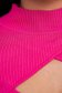 Rochie din tricot roz scurta tip creion cu decupaje in material - SunShine 5 - StarShinerS.ro