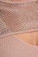 Nude dress knitted short cut pencil with crystal embellished details 5 - StarShinerS.com