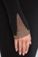 Rochie din tricot neagra scurta tip creion cu spatele din plasa cu aplicatii cu pietre strass - SunShine 5 - StarShinerS.ro