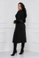 Rochie din tricot neagra midi in clos accesorizata cu cordon - SunShine 2 - StarShinerS.ro
