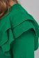 Rochie din tricot verde scurta tip creion cu volanase la umeri - SunShine 6 - StarShinerS.ro