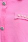 Pulover din tricot roz cu croi larg accesorizat cu nasturi decorativi si perle - SunShine 5 - StarShinerS.ro