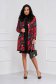 Rochie din material elastic neagra tip creion cu guler inalt si umeri cu volum - SunShine 3 - StarShinerS.ro
