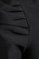 Black dress pencil high collar from elastic fabric high shoulders 5 - StarShinerS.com