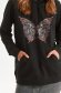 Bluza dama din material elastic neagra cu croi larg si buzunar in fata tip marsupiu - Top Secret 5 - StarShinerS.ro
