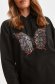 Bluza dama din material elastic neagra cu croi larg si buzunar in fata tip marsupiu - Top Secret 6 - StarShinerS.ro