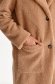 Palton din material pufos nude cu un croi drept - Top Secret 5 - StarShinerS.ro