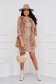 Rochie din tricot nude scurta tip creion cu maneci din dantela tricotata - SunShine 4 - StarShinerS.ro