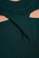 Rochie din tricot verde-inchis scurta tip creion cu decupaje in material - SunShine 5 - StarShinerS.ro