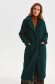 Green coat from fluffy fabric straight 1 - StarShinerS.com