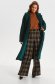 Green coat from fluffy fabric straight 2 - StarShinerS.com