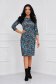 Rochie din tricot fin midi tip creion cu imprimeu abstract - StarShinerS 3 - StarShinerS.ro