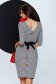 Rochie din stofa elastica tip creion accesorizata cu nasturi decorativi la spate - Fofy 2 - StarShinerS.ro
