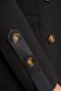 Palton din stofa negru cambrat accesorizat cu nasturi 3 - StarShinerS.ro