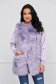Lightpurple gilet from ecological fur front closing 1 - StarShinerS.com