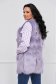 Lightpurple gilet from ecological fur front closing 2 - StarShinerS.com