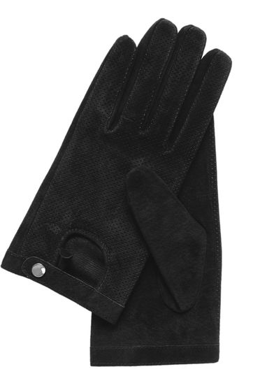 Black gloves from ecological suede