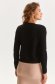 Black sweater tented knitted with rounded cleavage 3 - StarShinerS.com