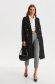 Black coat cloth long fur collar 4 - StarShinerS.com