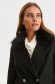 Palton din stofa negru lung cu guler din blana - Top Secret 5 - StarShinerS.ro