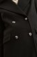 Palton din stofa negru lung cu guler din blana - Top Secret 6 - StarShinerS.ro