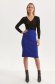 Blue skirt knitted midi pencil high waisted 2 - StarShinerS.com