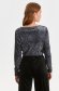 Black women`s blouse knitted loose fit abstract 3 - StarShinerS.com