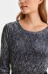 Black women`s blouse knitted loose fit abstract 5 - StarShinerS.com