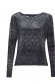 Black women`s blouse knitted loose fit abstract 6 - StarShinerS.com