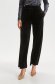 Black trousers velvet high waisted lateral pockets 2 - StarShinerS.com